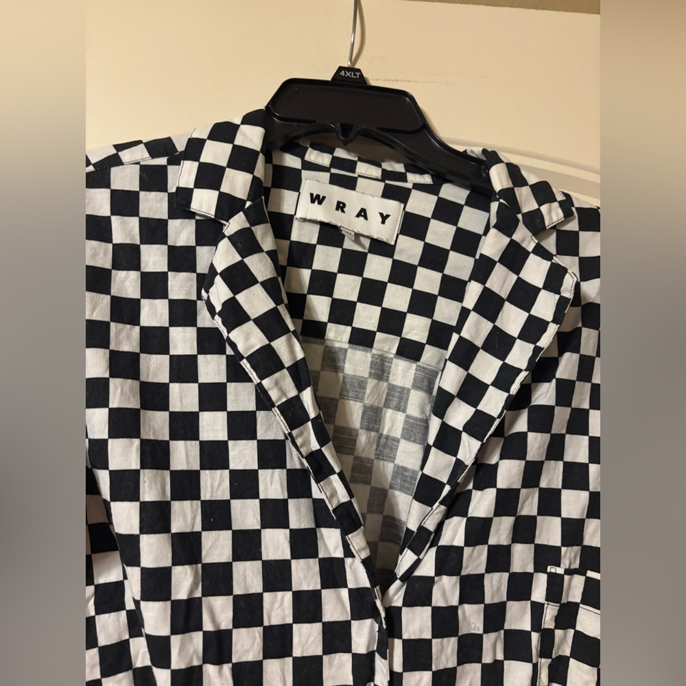 Wray Black and White Checkered Pant Set - Picture 3 of 10